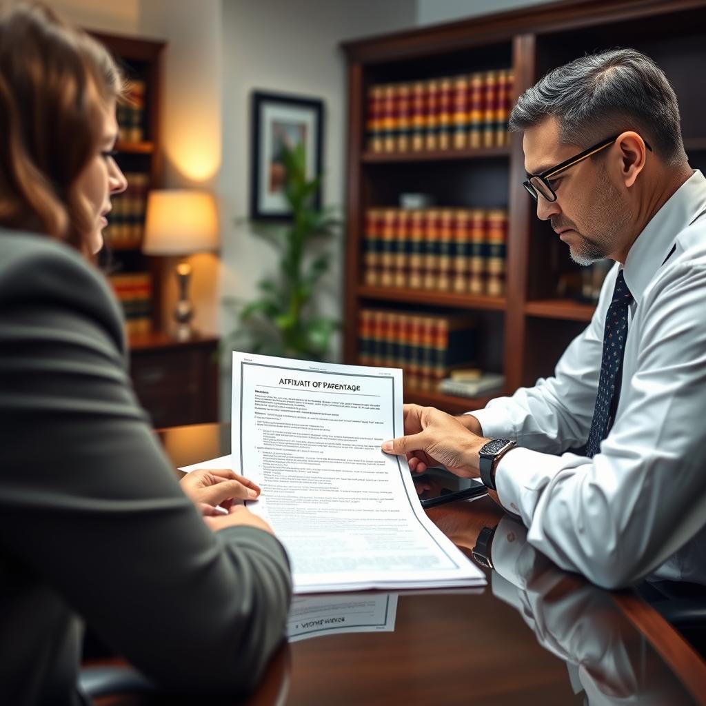affidavit of parentage lawyer Maryland