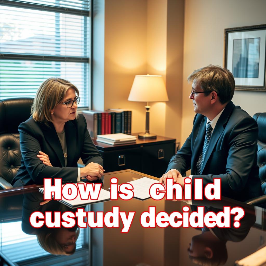 How is child custody decided in Capitol Hill