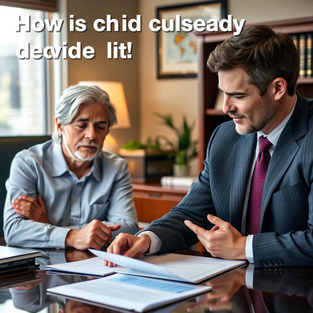 How is child custody decided in King George County