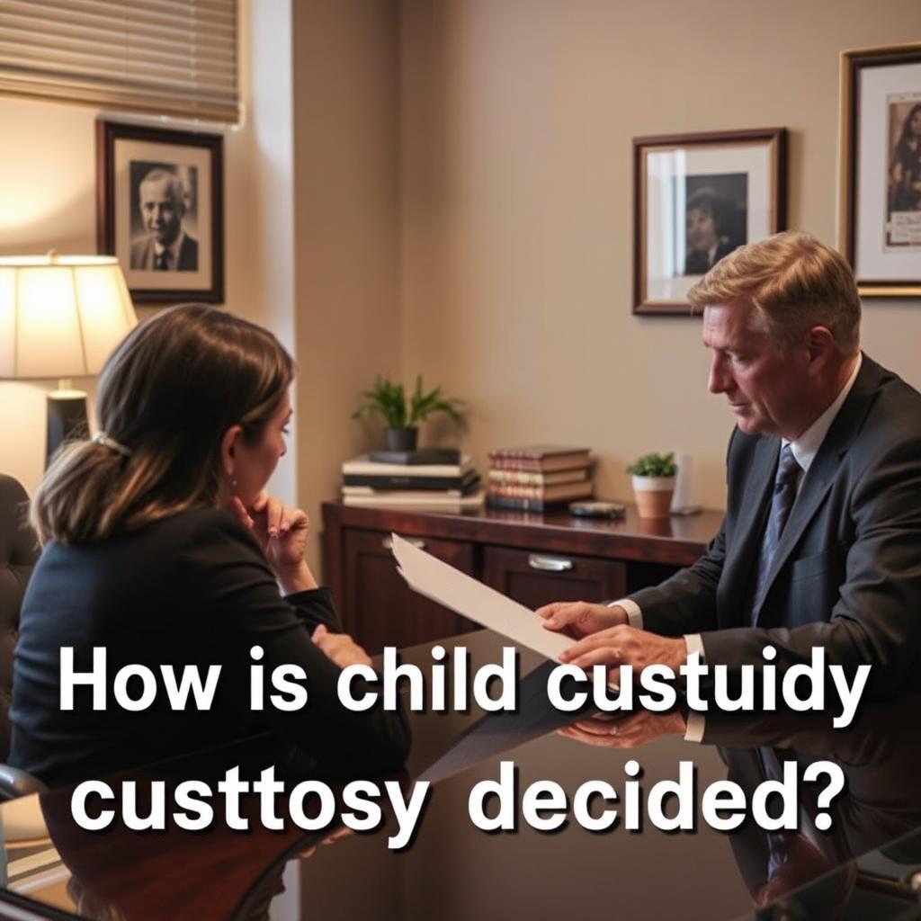 How is child custody decided in Spring Valley